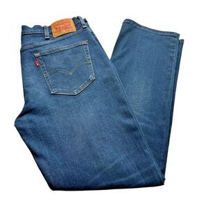 Levi's 514 Men's Jeans 38x32 Blue Denim Mid Rise‎ Straight Leg Casual